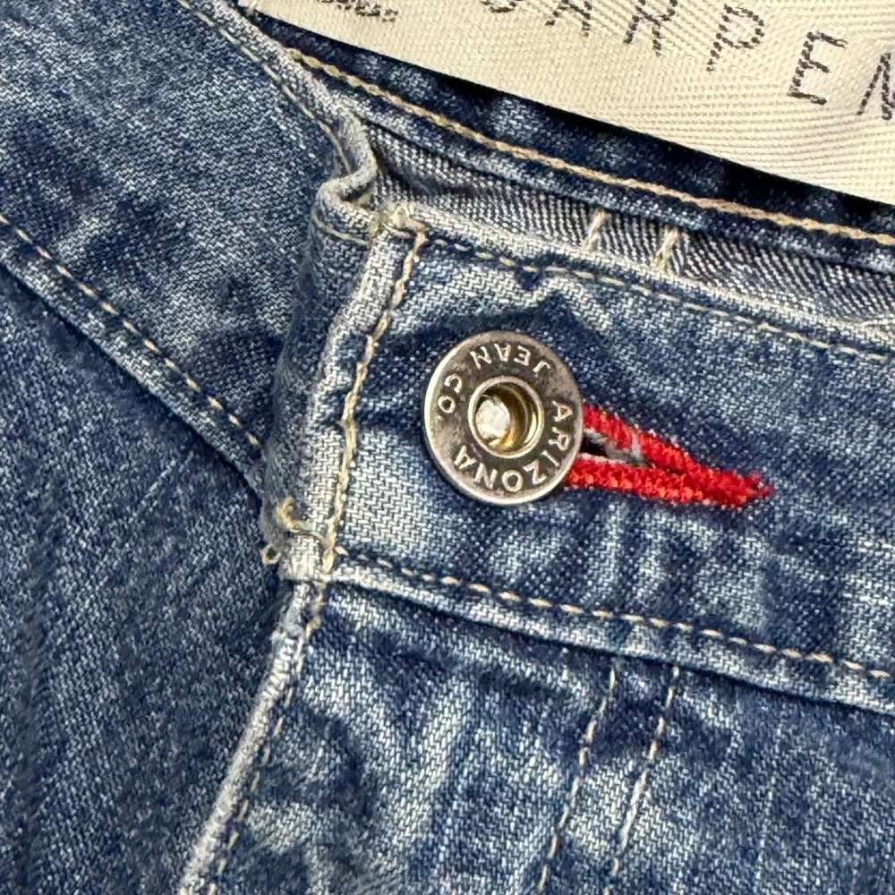Vintage Y2K Carpenter Jean Shorts Mens 38 Blue Workwear Baggy Arizona Jean Co